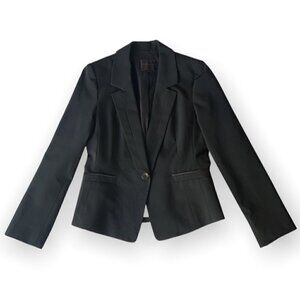 𝅺OLIVIA LAUREN black sculpt hourglass classy single breast blazer size Small